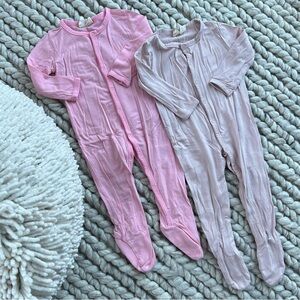 Kyte Baby snap footie pajamas 6-12 months (set of 2)